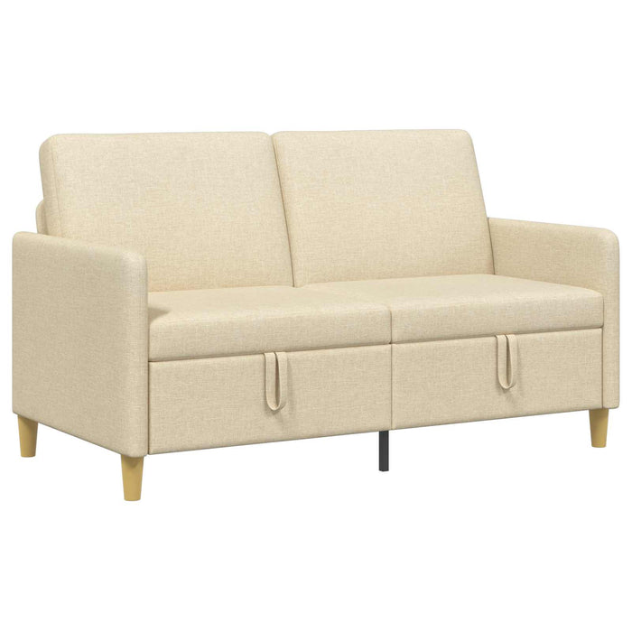 Sofa cu Spațiu de Depozitare Crem 152 x 78 x 87 cm Poliester - WALTI WALTI