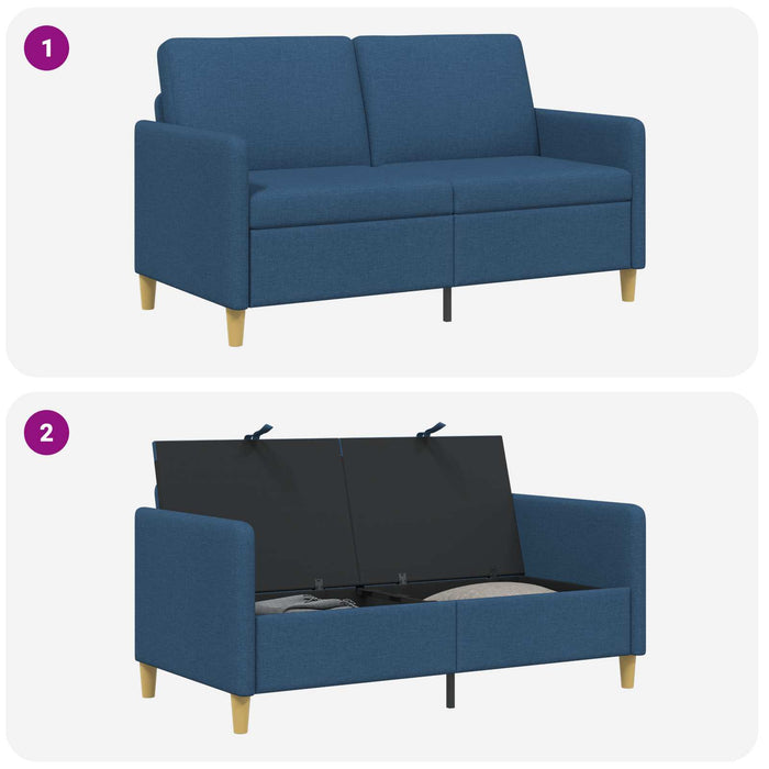 Sofa cu Spațiu de Depozitare albastru 152 x 78 x 87 cm - WALTI WALTI