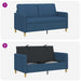 Sofa cu Spațiu de Depozitare albastru 152 x 78 x 87 cm - WALTI WALTI