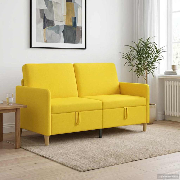 Sofa cu Spațiu de Depozitare Galben Deschis 152 x 78 x 87 cm - WALTI WALTI