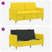 Sofa cu Spațiu de Depozitare Galben Deschis 152 x 78 x 87 cm - WALTI WALTI