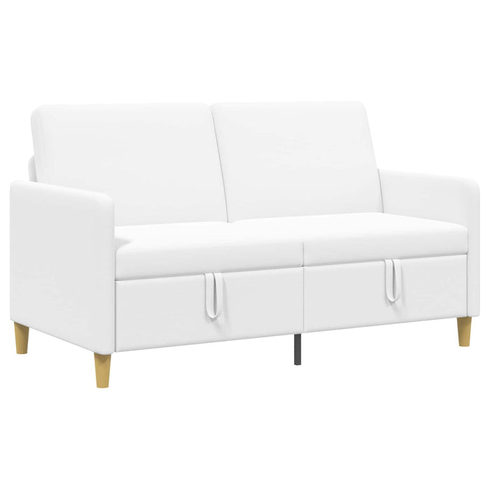Sofa cu Spațiu de Depozitare Alb 152 x 78 x 87 cm Poliester - WALTI WALTI