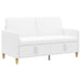 Sofa cu Spațiu de Depozitare Alb 152 x 78 x 87 cm Poliester - WALTI WALTI