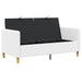 Sofa cu Spațiu de Depozitare Alb 152 x 78 x 87 cm Poliester - WALTI WALTI