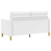 Sofa cu Spațiu de Depozitare Alb 152 x 78 x 87 cm Poliester - WALTI WALTI