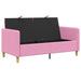 Sofa cu Spațiu de Depozitare Roz 152 x 78 x 87 cm Poliester - WALTI WALTI