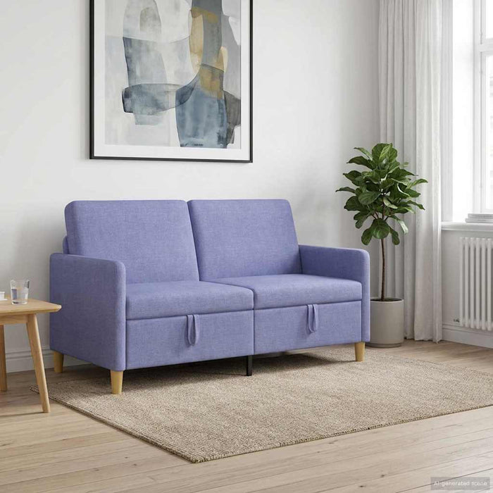 Sofa cu Spațiu de Depozitare Albastru Jeans 152 x 78 x 87 cm - WALTI WALTI