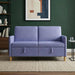 Sofa cu Spațiu de Depozitare Albastru Jeans 152 x 78 x 87 cm - WALTI WALTI