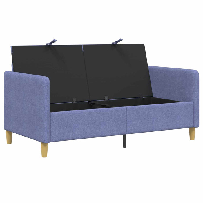 Sofa cu Spațiu de Depozitare Albastru Jeans 152 x 78 x 87 cm - WALTI WALTI
