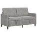Sofa cu Spațiu de Depozitare Gri deschis 152 x 78 x 87 cm - WALTI WALTI