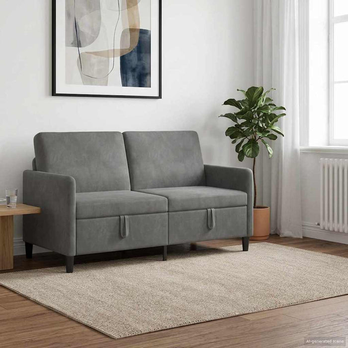 Sofa cu Spațiu de Depozitare Gri închis 152 x 78 x 87 cm - WALTI WALTI