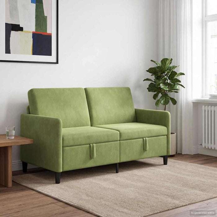 Sofa cu Spațiu de Depozitare Verde deschis 152 x 78 x 87 cm - WALTI WALTI
