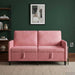 Sofa cu Spațiu de Depozitare Roz 152 x 78 x 87 cm Poliester - WALTI WALTI