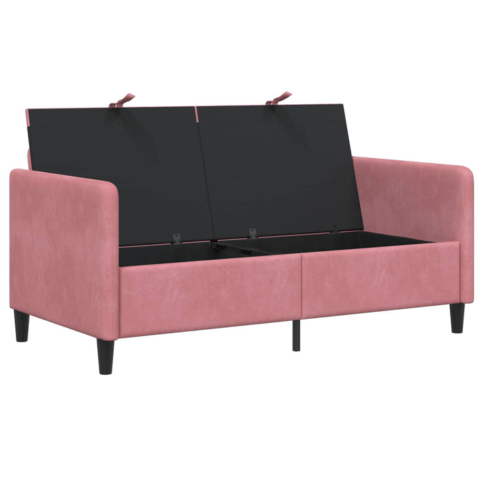 Sofa cu Spațiu de Depozitare Roz 152 x 78 x 87 cm Poliester - WALTI WALTI
