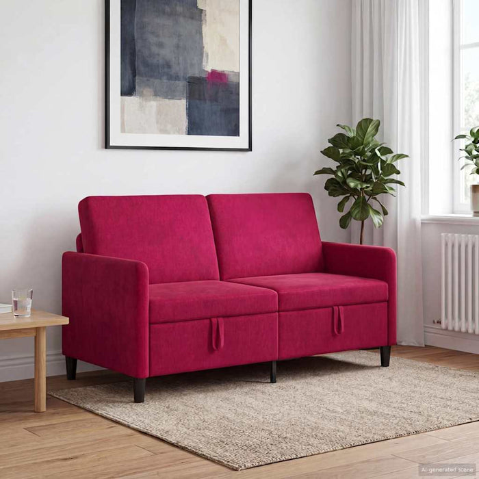 Sofa cu Spațiu de Depozitare Roșu Vin 152 x 78 x 87 cm - WALTI WALTI