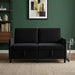 Sofa cu Spațiu de Depozitare Negru 152 x 78 x 87 cm Poliester - WALTI WALTI