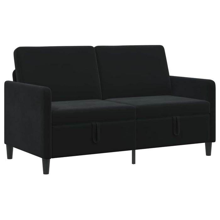Sofa cu Spațiu de Depozitare Negru 152 x 78 x 87 cm Poliester - WALTI WALTI