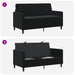Sofa cu Spațiu de Depozitare Negru 152 x 78 x 87 cm Poliester - WALTI WALTI
