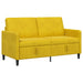 Sofa cu Spațiu de Depozitare Galben 152 x 78 x 87 cm Poliester - WALTI WALTI
