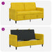 Sofa cu Spațiu de Depozitare Galben 152 x 78 x 87 cm Poliester - WALTI WALTI