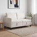 Sofa cu Spațiu de Depozitare Crem 152 x 78 x 87 cm Poliester - WALTI WALTI