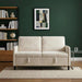 Sofa cu Spațiu de Depozitare Crem 152 x 78 x 87 cm Poliester - WALTI WALTI