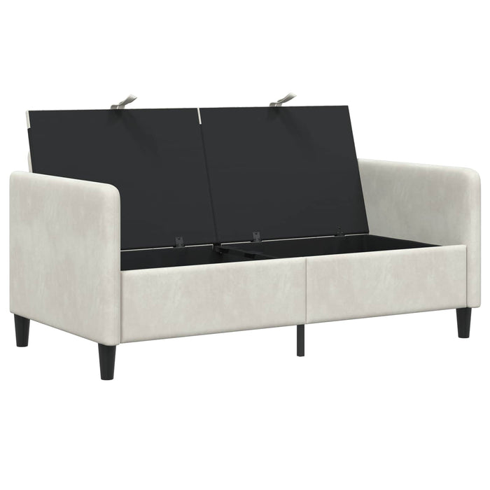 Sofa cu Spațiu de Depozitare Crem 152 x 78 x 87 cm Poliester - WALTI WALTI