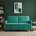 Sofa cu Spațiu de Depozitare Turcoaz 152 x 78 x 87 cm Poliester - WALTI WALTI