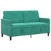 Sofa cu Spațiu de Depozitare Turcoaz 152 x 78 x 87 cm Poliester - WALTI WALTI
