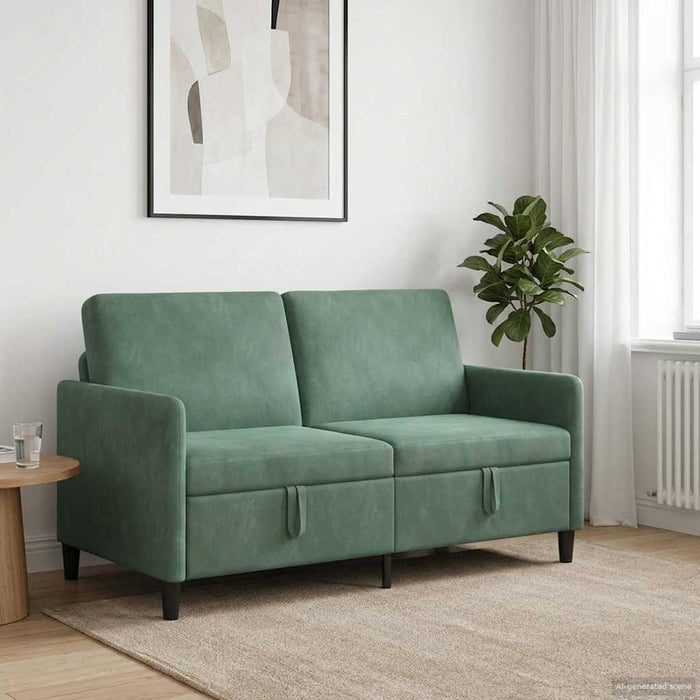 Sofa cu Spațiu de Depozitare Verde Mării 152 x 78 x 87 cm - WALTI WALTI