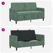 Sofa cu Spațiu de Depozitare Verde Mării 152 x 78 x 87 cm - WALTI WALTI