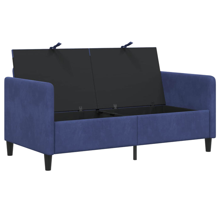 Sofa cu Spațiu de Depozitare Albastru Poliție 152 x 78 x 87 cm WALTI