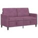 Sofa cu Spațiu de Depozitare Violet 152 x 78 x 87 cm Poliester - WALTI WALTI