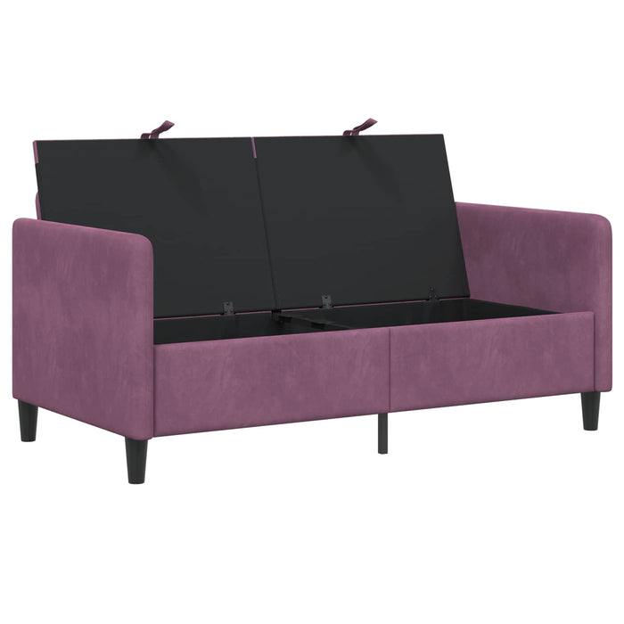 Sofa cu Spațiu de Depozitare Violet 152 x 78 x 87 cm Poliester - WALTI WALTI