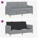 Sofa cu Spațiu de Depozitare Gri deschis 172 x 78 x 87 cm - WALTI WALTI