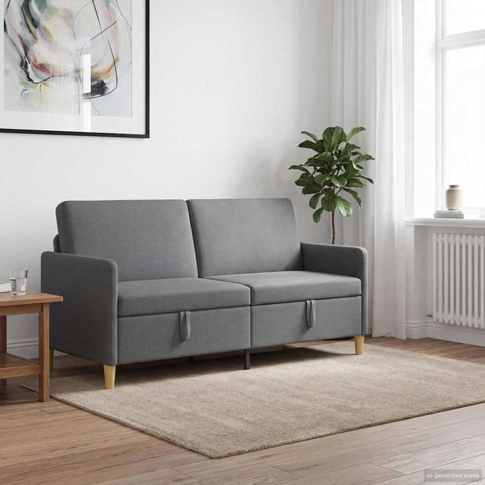 Sofa cu Spațiu de Depozitare Gri închis 172 x 78 x 87 cm - WALTI WALTI