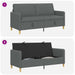Sofa cu Spațiu de Depozitare Gri închis 172 x 78 x 87 cm - WALTI WALTI