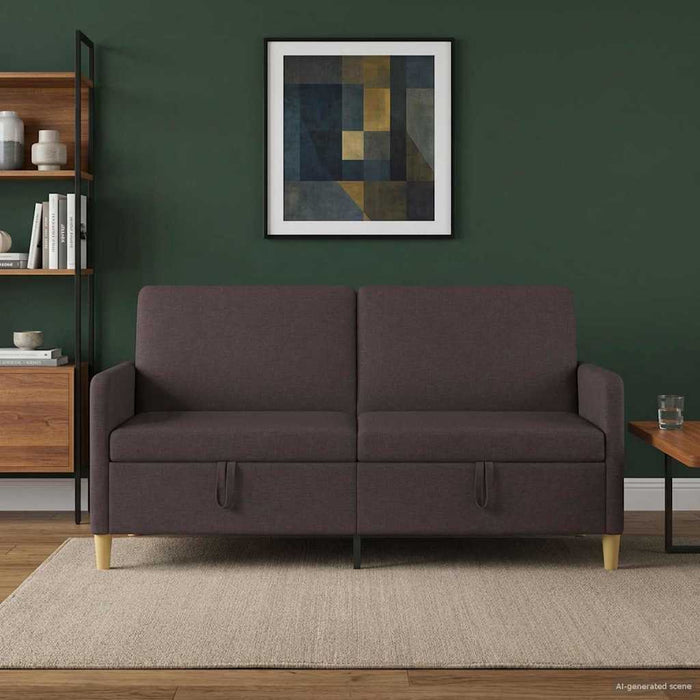 Sofa cu Spațiu de Depozitare Maro închis 172 x 78 x 87 cm - WALTI WALTI