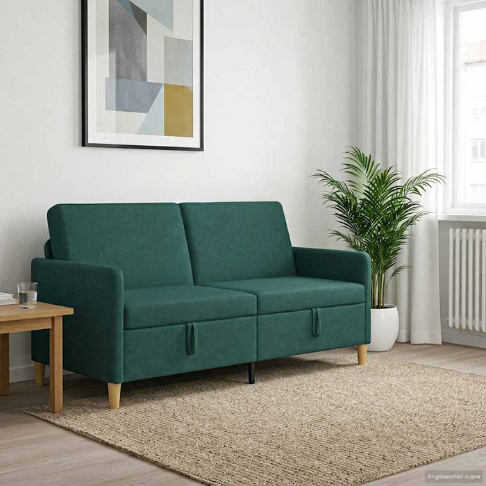 Sofa cu Spațiu de Depozitare Verde închis 172 x 78 x 87 cm - WALTI WALTI