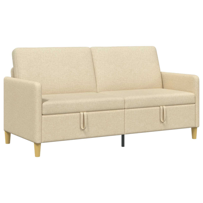 Sofa cu Spațiu de Depozitare Crem 172 x 78 x 87 cm Poliester - WALTI WALTI