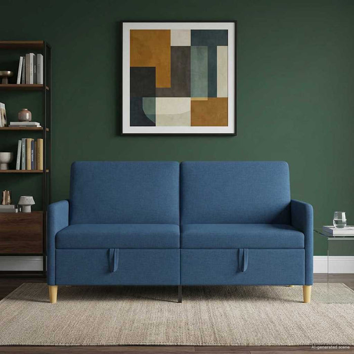 Sofa cu Spațiu de Depozitare albastru 172 x 78 x 87 cm - WALTI WALTI
