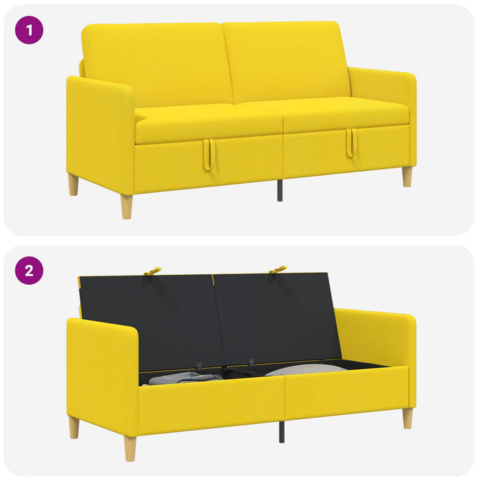 Sofa cu Spațiu de Depozitare Galben Deschis 172 x 78 x 87 cm - WALTI WALTI