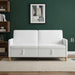 Sofa cu Spațiu de Depozitare Alb 172 x 78 x 87 cm Poliester - WALTI WALTI