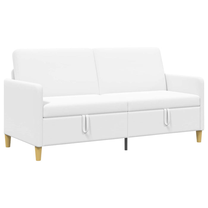 Sofa cu Spațiu de Depozitare Alb 172 x 78 x 87 cm Poliester - WALTI WALTI
