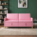 Sofa cu Spațiu de Depozitare Roz 172 x 78 x 87 cm Poliester - WALTI WALTI