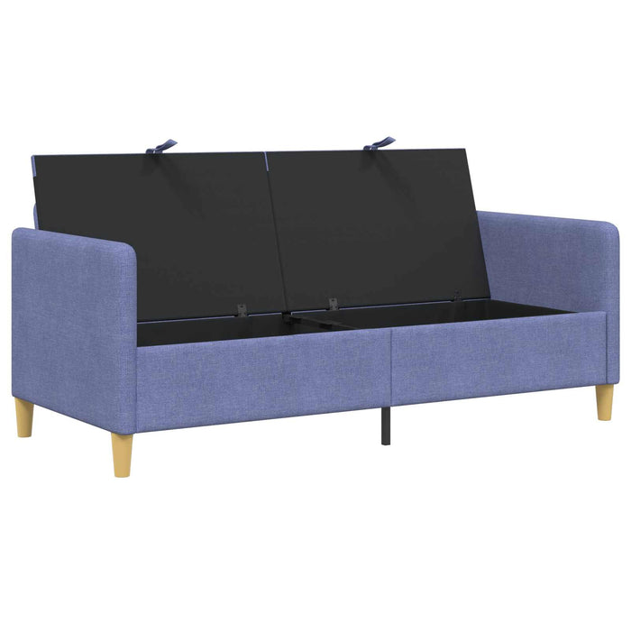 Sofa cu Spațiu de Depozitare Albastru Jeans 172 x 78 x 87 cm - WALTI WALTI