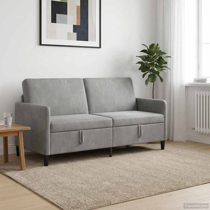 Sofa cu Spațiu de Depozitare Gri deschis 172 x 78 x 87 cm - WALTI WALTI