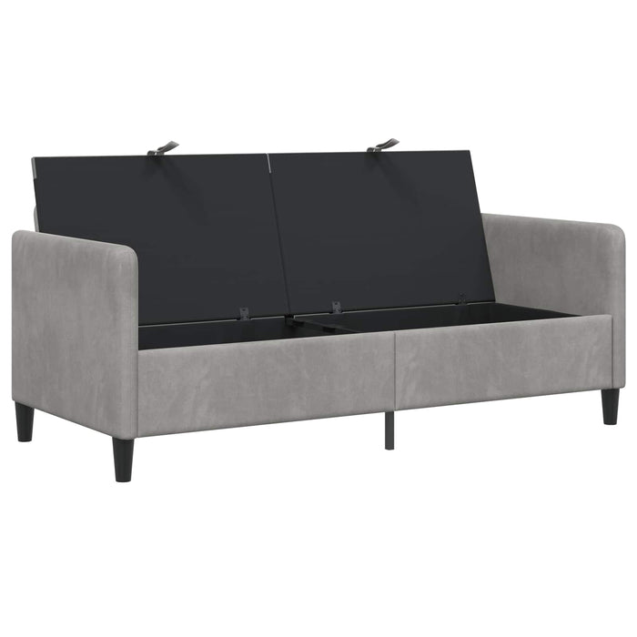 Sofa cu Spațiu de Depozitare Gri deschis 172 x 78 x 87 cm - WALTI WALTI