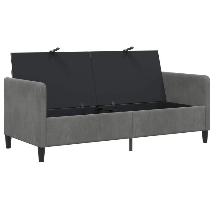 Sofa cu Spațiu de Depozitare Gri închis 172 x 78 x 87 cm - WALTI WALTI
