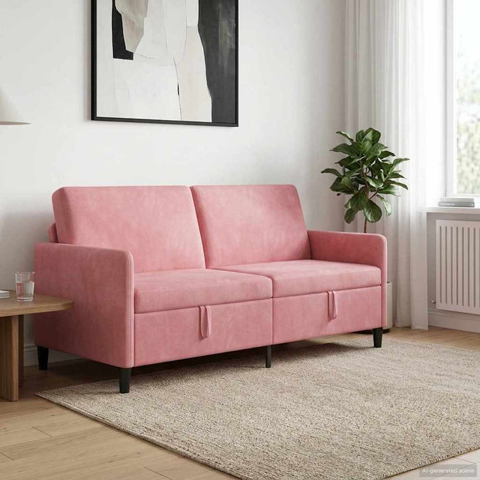 Sofa cu Spațiu de Depozitare Roz 172 x 78 x 87 cm Poliester - WALTI WALTI
